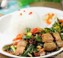 Twice-Cooked Pork Rice Bowl