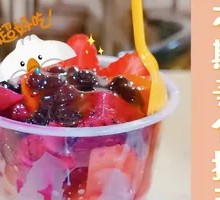 Fresh Fruit Double-Skin Milk Pudding