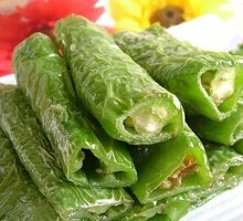 Stir-Fried Green Peppers with Tiger Skin