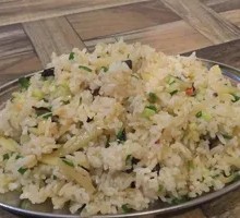 Potato and Pork Fried Rice