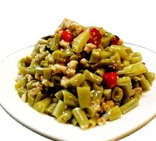 Stewed Pork and Green Beans Rice Bowl