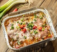 Aluminum-wrapped brain roast