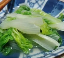 Boiled Baby Bok Choy