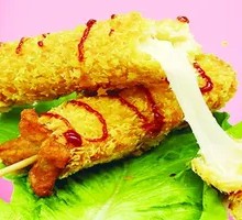 Cheesy Pull-Apart Hot Dog