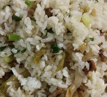 Sliced Pickle and Pork Fried Rice