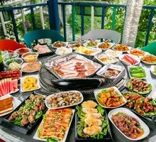 Self-Service Charcoal Grilled Meat