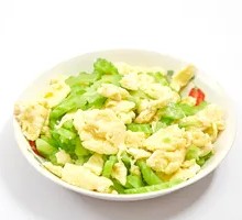 Cucumber Stir-Fried with Eggs and Grain Eggs