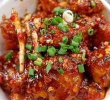 Spicy Potato with Crispy Rice Noodles