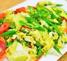 Egg with Green Pepper
