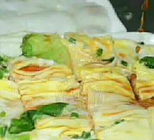 Double Egg Rice Noodle Roll