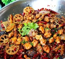 Dry Pot Chicken and Rabbit Combination