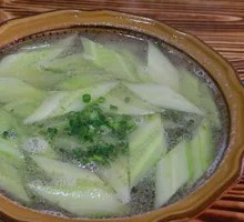 Cucumber and Century Egg Soup