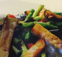 Eggplant and Green Bean Stir-Fry