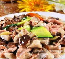 Shiitake Mushroom and Pork Slices