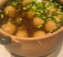 Fresh Mushroom Meatball Soup