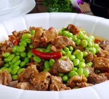 Fresh Mung Bean and Chicken Seasonal Dish