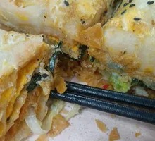 Seaweed and Pork Floss Pancake