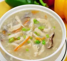 Beef and Mushroom Rice Porridge