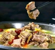 Wild Yam and Preserved Pork Belly Stew