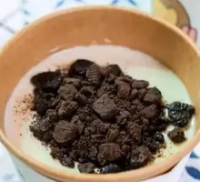 Oreo Ice Tofu Pudding