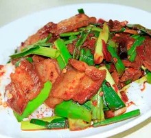 Garlic Sprout Sichuan Pork Fried Rice Bowl