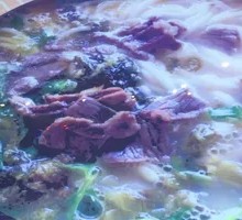 Beef Noodle Soup with Sour Cabbage and Bone Broth