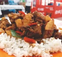 Braised Chicken with Rice