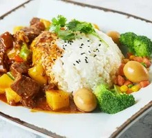 Beef and Potato Rice