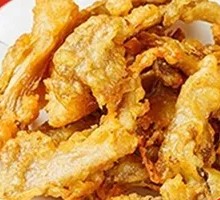 Fried Enoki Mushrooms