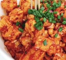 Sweet and Sour Potato with Crispy Rice Noodles