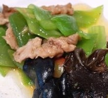 Sliced Pork with Bamboo Shoots and Black Mushrooms