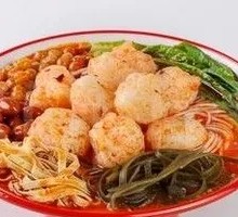 Handmade Shrimp Paste Golden Broth Rice Noodles