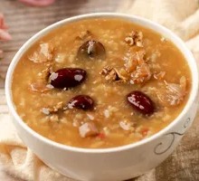 Walnut Red Date Longan Porridge