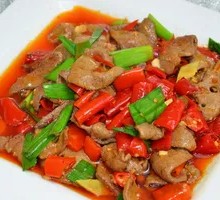 Pickled Chili Pork Liver Rice