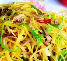 Potato Shredded Pork Rice Bowl