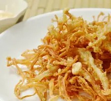 Aluminum-Wrapped Enoki Mushrooms