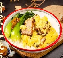 Hong Kong-style Egg and Barbecue Pork Rice