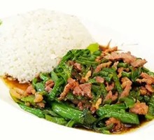 Green Pepper Shredded Pork Rice