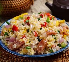 Stir-fried Pork with Fried Rice