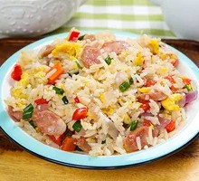 Cantonese Sausage Fried Rice