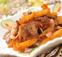 Lamb and Flatbread Stir-Fry