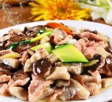 Shiitake Mushroom and Pork Slices