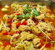 Young Ginger Fish Offal Stir-fry