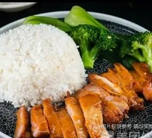 Chicken Cutlet with Barbecue Pork