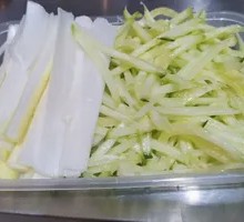 Scallion and Cucumber Strips
