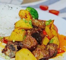 Potato and Pork Rib Rice