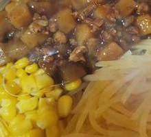 Potato and Meat Sauce Rice