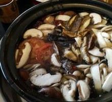 Wild Mushroom and Pork Rib Hot Pot Soup