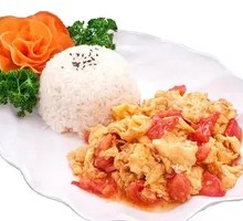Tomato and Egg Rice Bowl