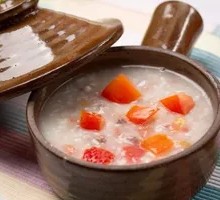 Tomato and Pork Rice Porridge